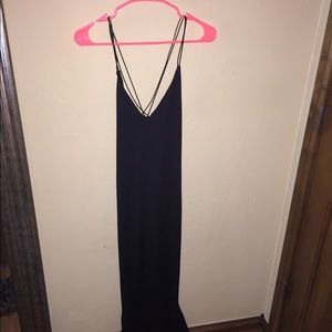 Tobi strappy back dress with slit on leg size M